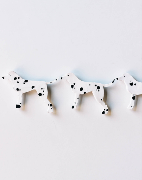 Clay Dalmatian Homemade Magnets