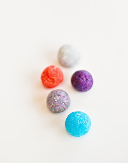 Glittery DIY Bouncy Balls