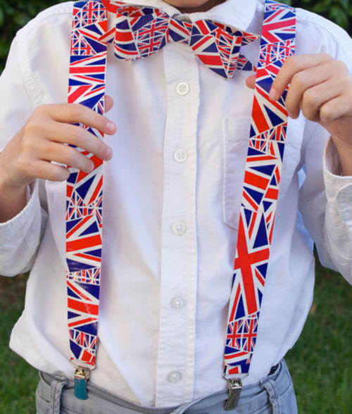 Duct Tape Bow Tie and Suspenders