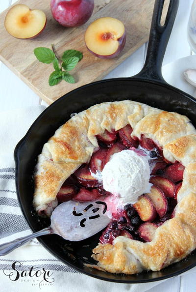 Plum and Berry Galette
