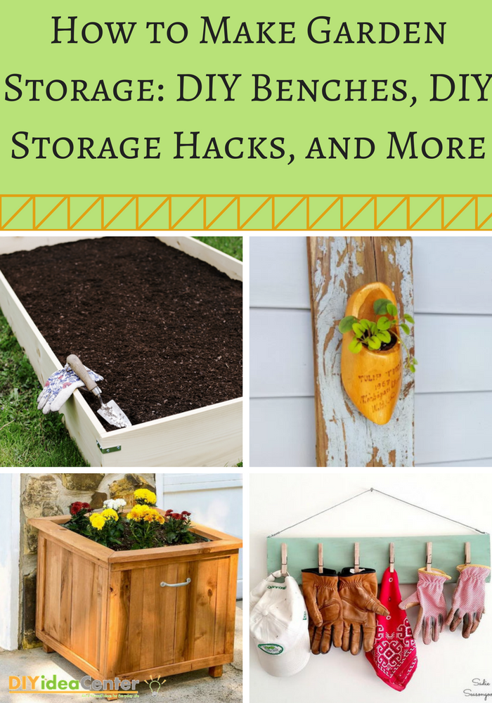 v cosmetics craft DIY Storage: Benches, DIY to Make How Hacks Garden Storage