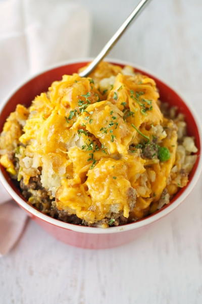 Freezable Beef and Tater Tot Casserole