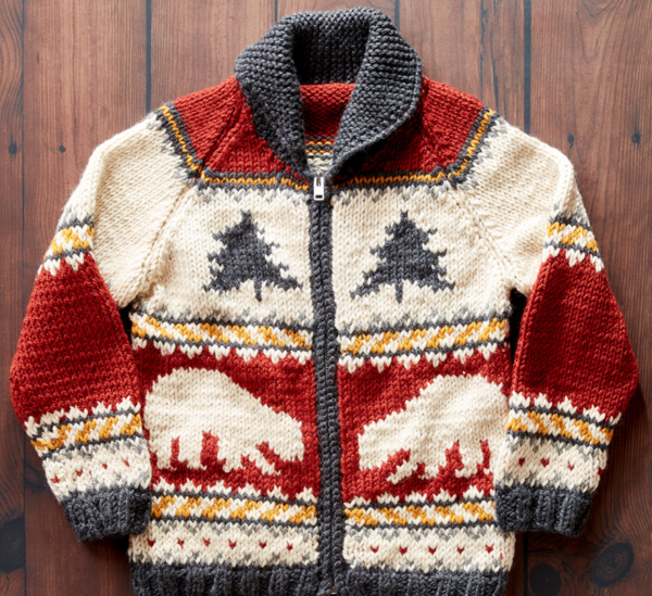 Polar Bears and Pine Knit Sweater Pattern
