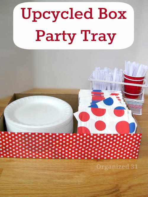 Upcycled Box Party Tray
