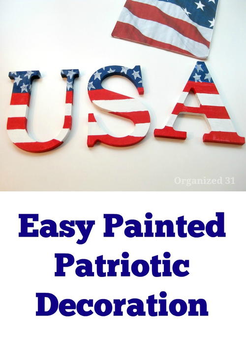 Easy Painted Patriotic Decor