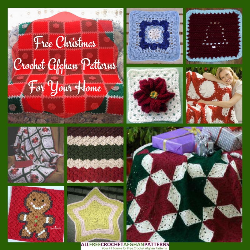 DIY Christmas: 21 Free Christmas Crochet Afghan Patterns For Your Home