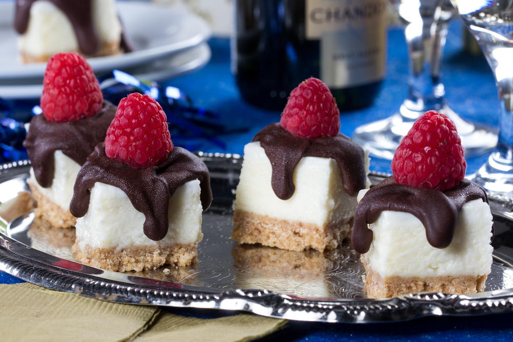 ChocolateCrowned Cheesecake Squares