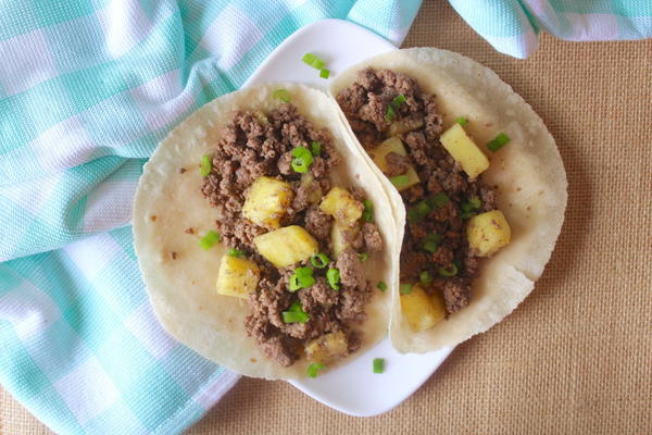 Pineapple Beef Tacos