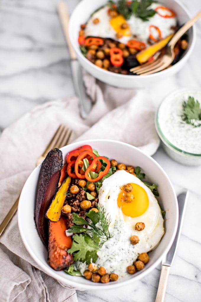 Healthy Turkish Breakfast Bowls | FaveHealthyRecipes.com