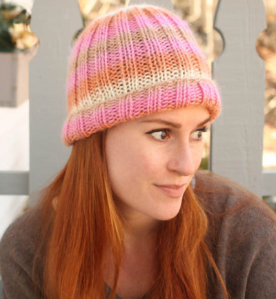 Classic Ribbed Knit Hat Pattern