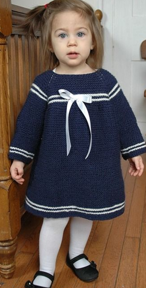 Sweet Sailor Knit Dress Pattern