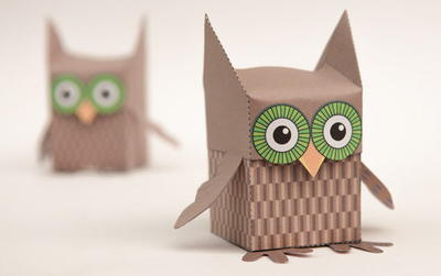 Delightful Printable Owl Box