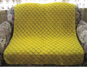 Mellow Yellow Crochet Throw