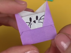 Playful Kitty Origami Envelope