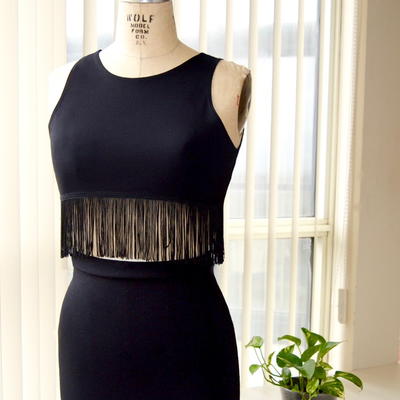 Braided Fringe Tank (Version Of Boston Proper's Garment) · How To Make A  Fringed Top · Braiding and Sewing on Cut Out + Keep