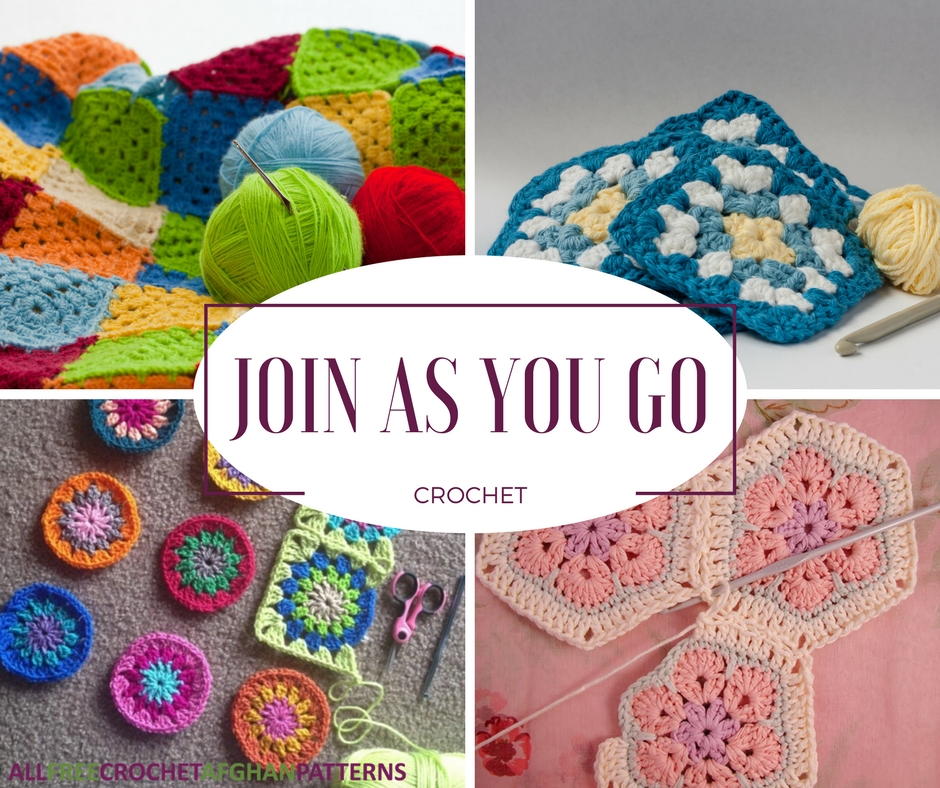 Join As You Go Crochet How to Connect Granny Squares and More