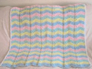 Single Shell Baby Ripple Afghan