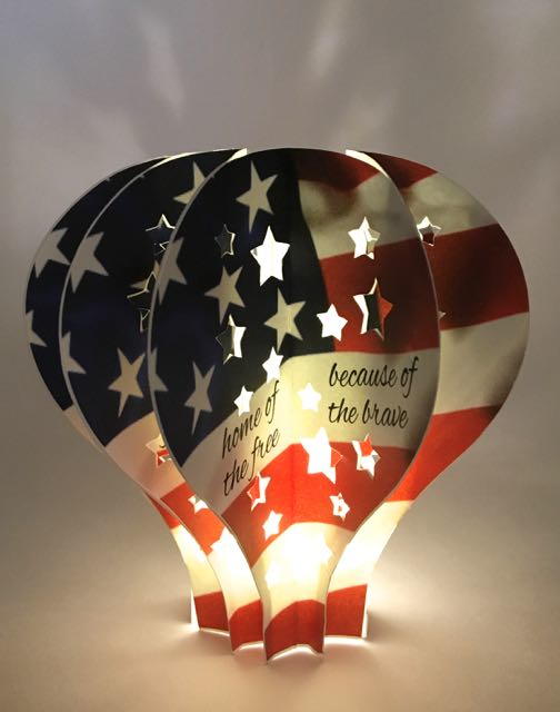 July 4th Hot Air Balloon Light