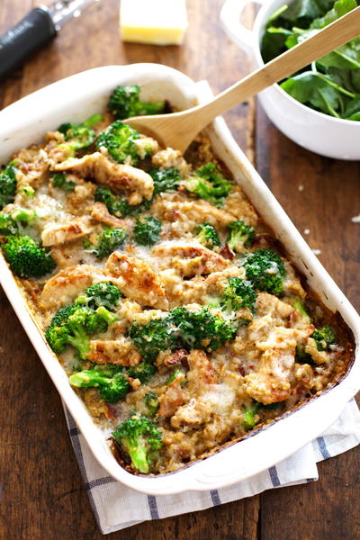 Shareable Creamy Chicken Broccoli Casserole