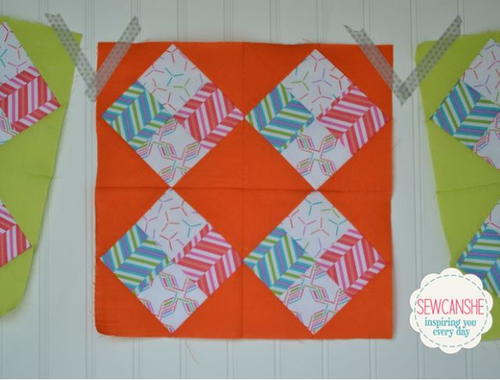 Pop Rox Quilt Block Tutorial