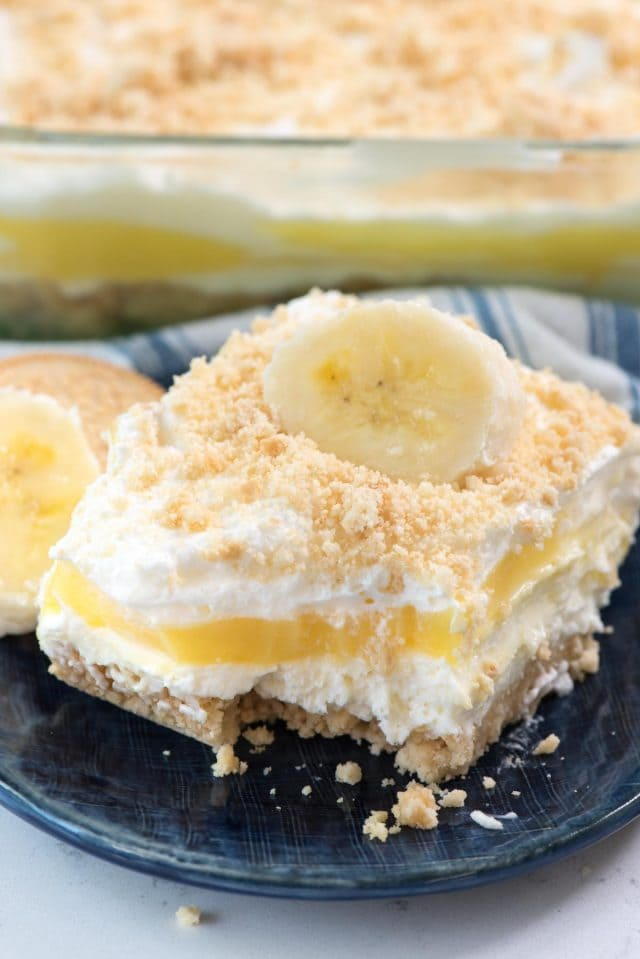 No-Bake Banana Dessert Lasagna | AllFreeCasseroleRecipes.com