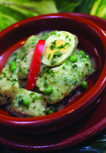 Fish in Salsa Verde Parsley and Garlic Sauce