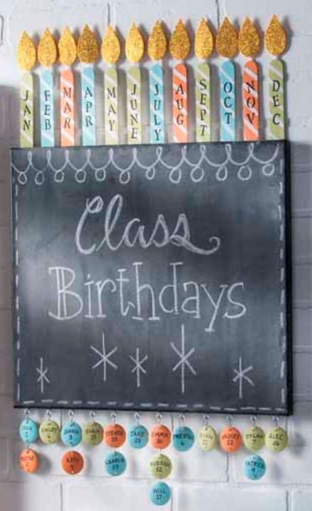 Birthday Board Classroom Sign