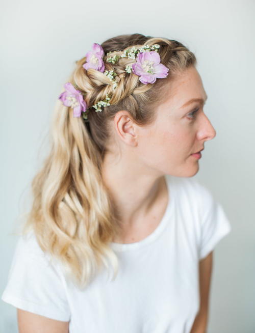 Flower Princess Wedding Hair