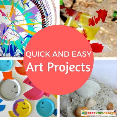 50 Quick and Easy Art Projects + Other Boredom Busters