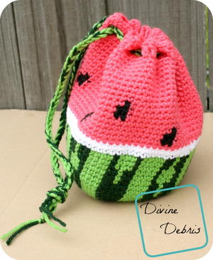 crochet watermelon bag