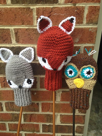 Golf Club Covers - Woodland Animals