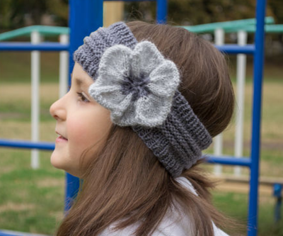 Flower Power Knitted Headband