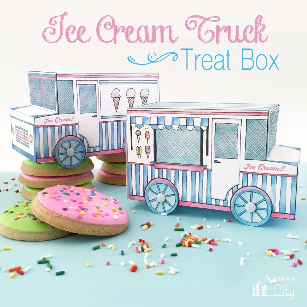 Ice-Cream-Truck-Treat-Box | AllFreePaperCrafts.com