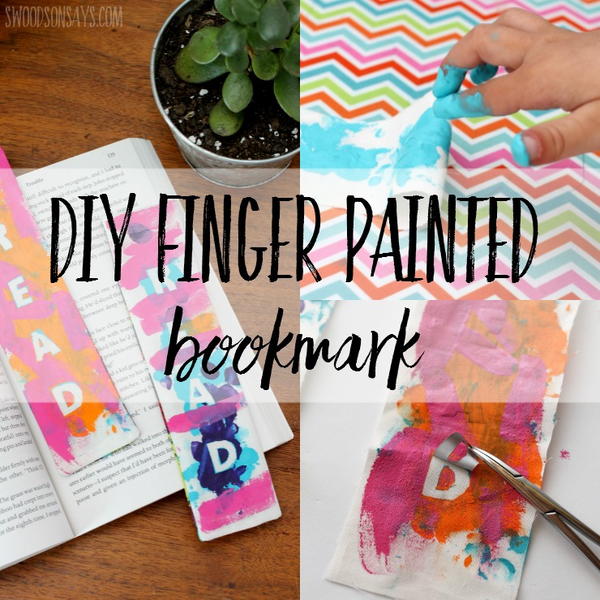 Finger Painted Bookmark