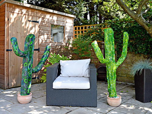 Giant Paper Mache Cactus
