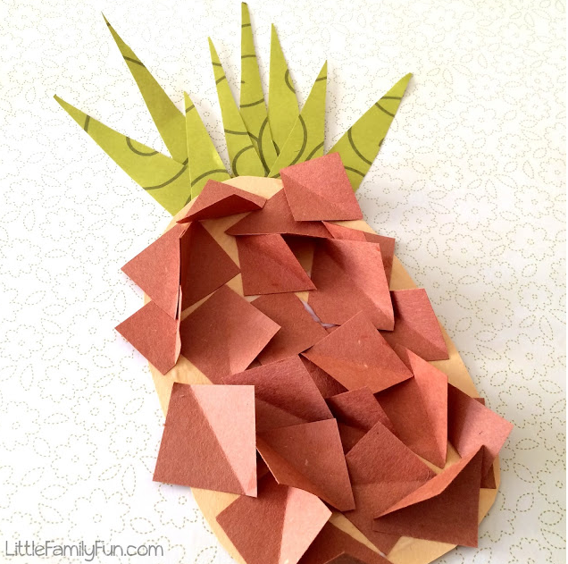 Tropical Pineapple Paper Craft