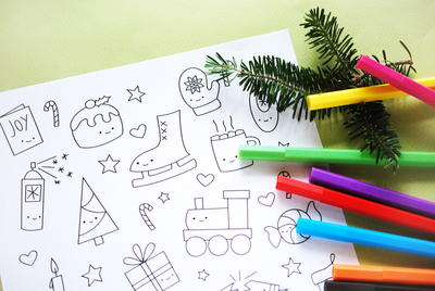 Super Cute Holiday Coloring Pages