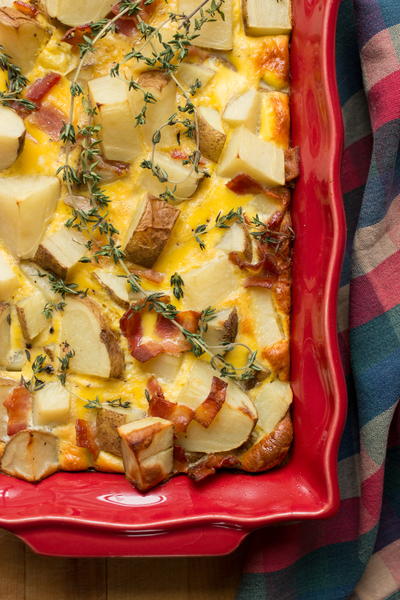 Bacon Potato Quiche Casserole