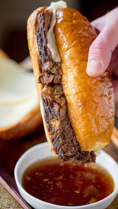 Ultimate Slow Cooker French Dip Sandwiches