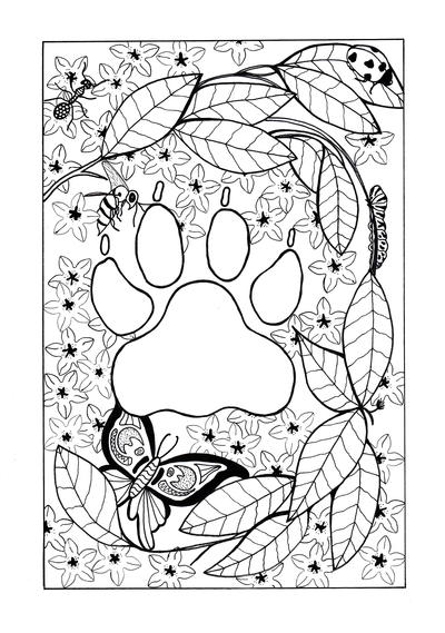 In the Jungle Adult Coloring Page