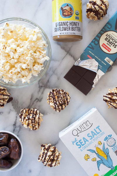 4 Ingredient Healthy Popcorn Balls | FaveGlutenFreeRecipes.com