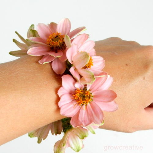 real flower wrist corsage