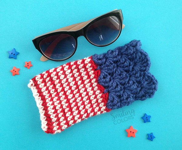 How to crochet a sunglass case with a FREE easy pattern