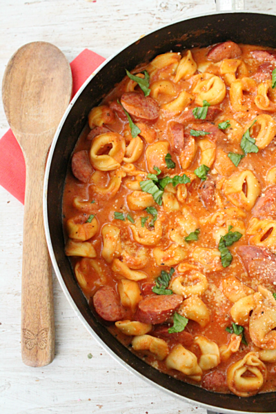 Creamy Tortellini Skillet