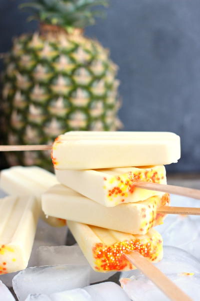 Dole Whip Creamy Pineapple Popsicles
