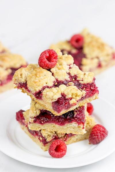 Raspberry Crumb Bars