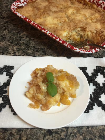 Peach Cheesecake Cobbler