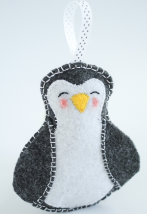Peppy Penguin DIY Ornament