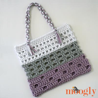 Simple Basket Weave Handbag | AllFreeCrochet.com