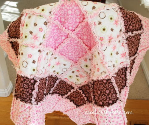 Borders Baby Rag Quilt